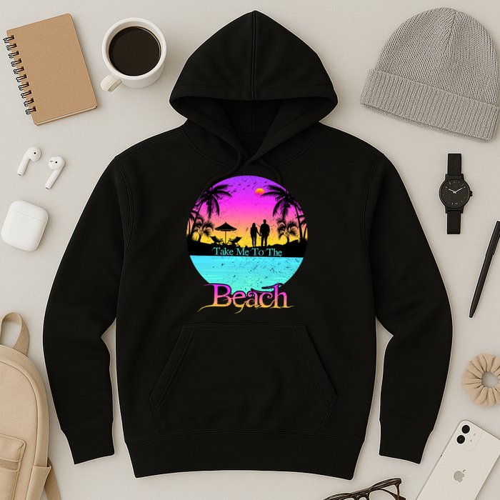 Take Me To The Beach With A Summer Couple Hoodie