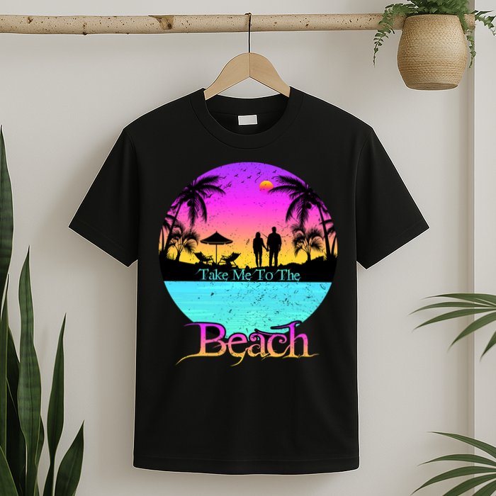 Take Me To The Beach With A Summer Couple T-Shirt
