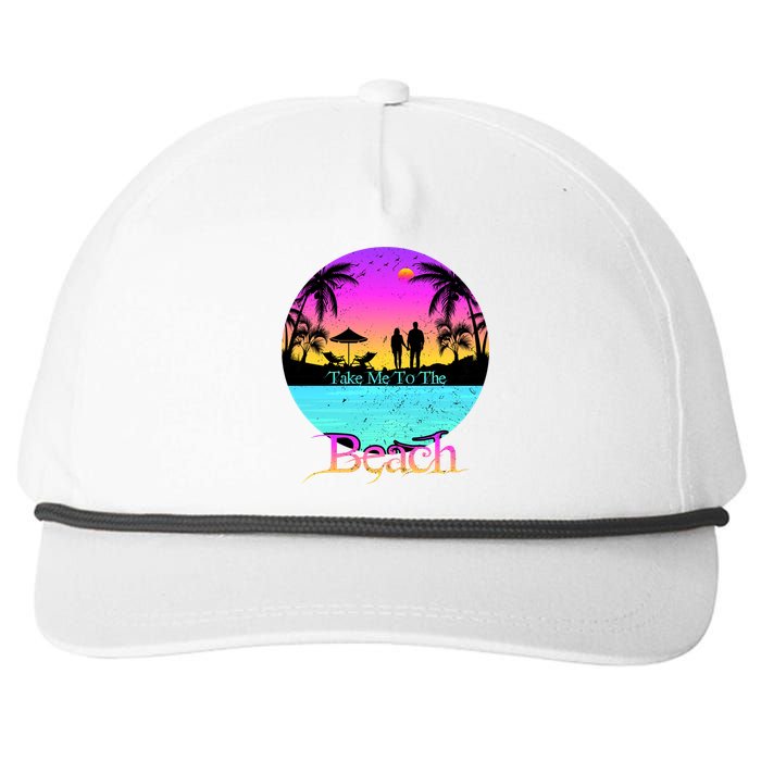 Take Me To The Beach With A Summer Couple Snapback Five-Panel Rope Hat