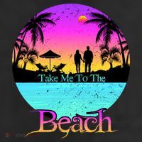 Take Me To The Beach With A Summer Couple Adult Drive Performance Visor