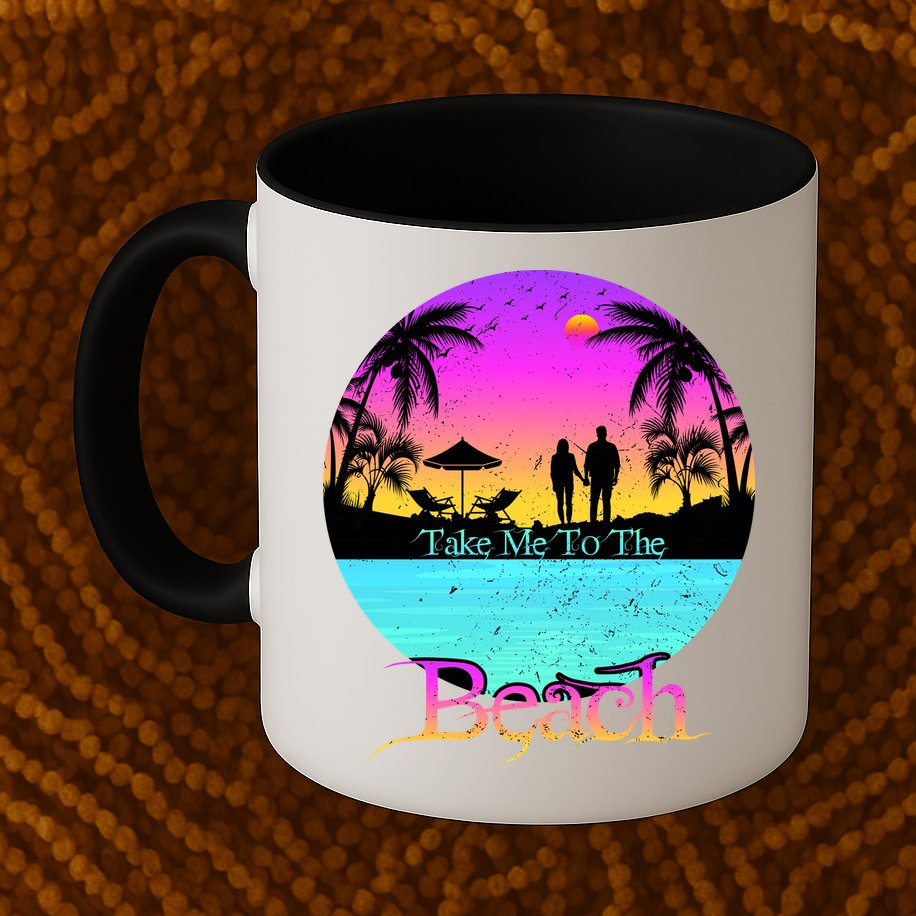 Take Me To The Beach With A Summer Couple Mug