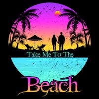 Take Me To The Beach With A Summer Couple Drawstring Bag