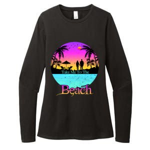 Take Me To The Beach With A Summer Couple Womens CVC Long Sleeve Shirt