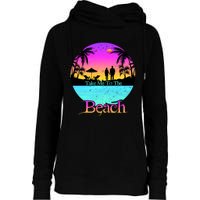 Take Me To The Beach With A Summer Couple Womens Funnel Neck Pullover Hood