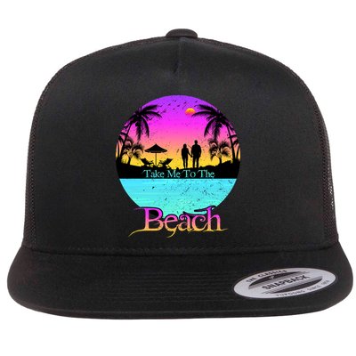 Take Me To The Beach With A Summer Couple Flatbill Hat