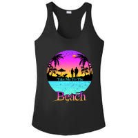 Take Me To The Beach With A Summer Couple Ladies PosiCharge Competitor Racerback Tank