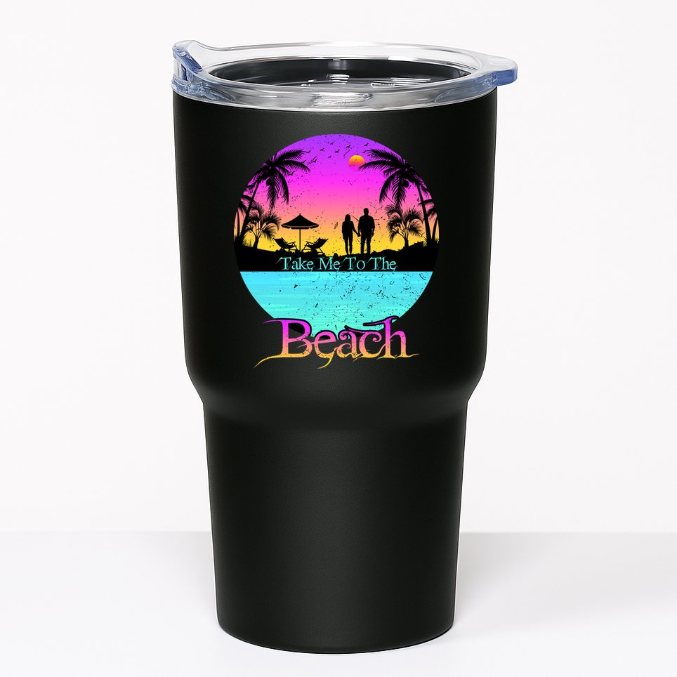 Take Me To The Beach With A Summer Couple Tumbler