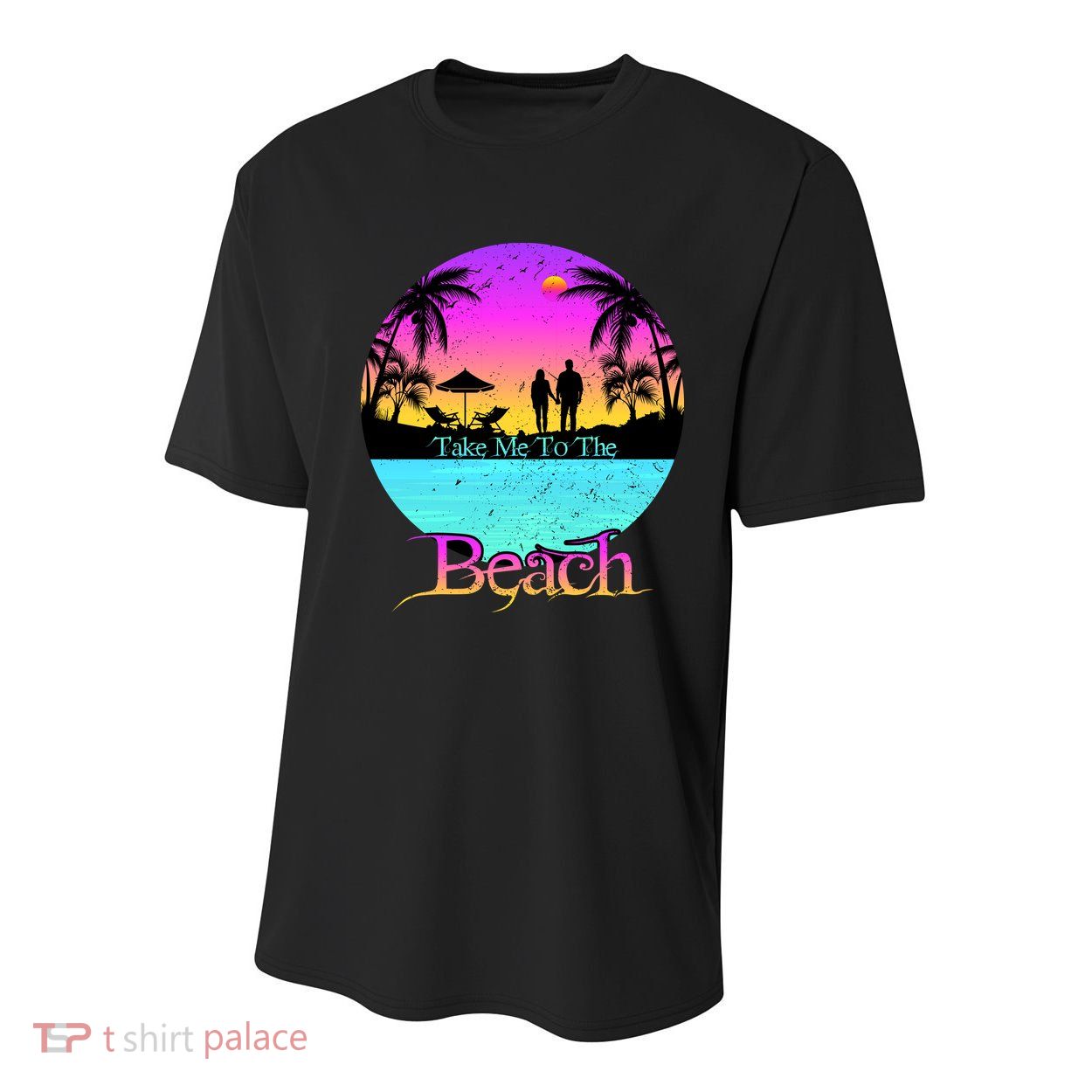 Take Me To The Beach With A Summer Couple Youth Performance Sprint T-Shirt