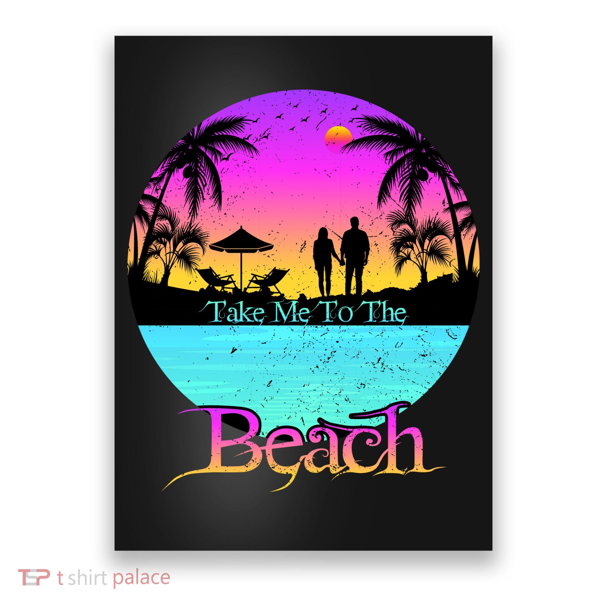 Take Me To The Beach With A Summer Couple Poster