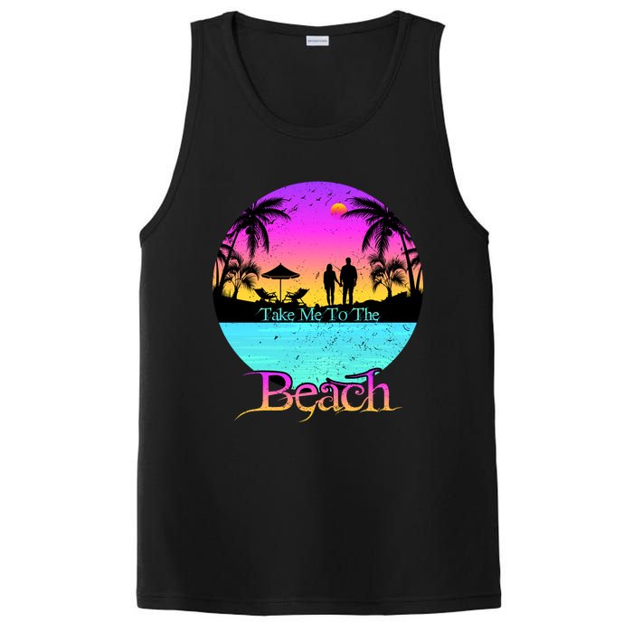 Take Me To The Beach With A Summer Couple PosiCharge Competitor Tank