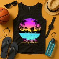Take Me To The Beach With A Summer Couple Tank Top