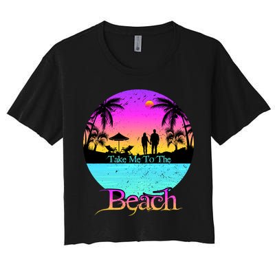 Take Me To The Beach With A Summer Couple Crop Top