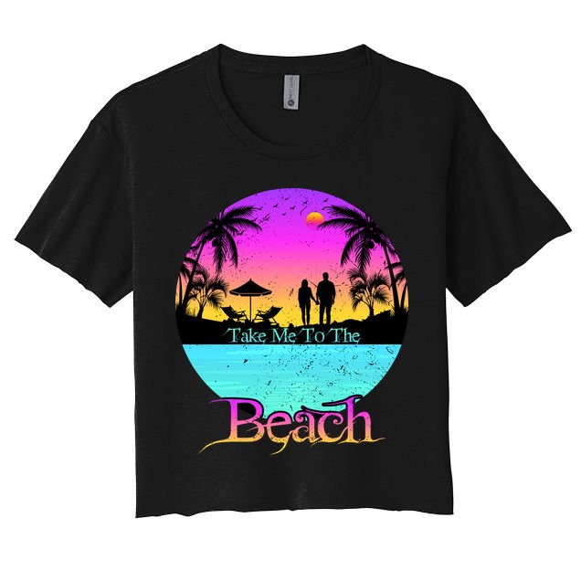 Take Me To The Beach With A Summer Couple Crop Top