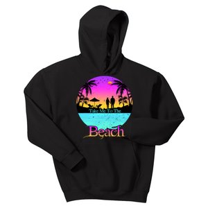 Take Me To The Beach With A Summer Couple Kids Hoodie