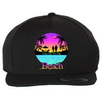 Take Me To The Beach With A Summer Couple Wool Snapback Cap