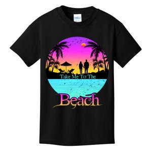 Take Me To The Beach With A Summer Couple Kids T-Shirt