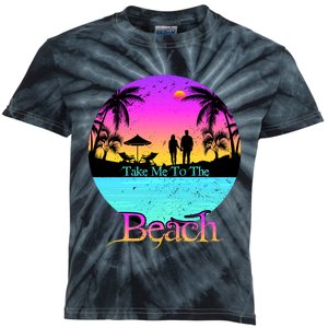 Take Me To The Beach With A Summer Couple Kids Tie-Dye T-Shirt