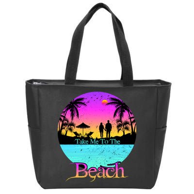 Take Me To The Beach With A Summer Couple Zip Tote Bag