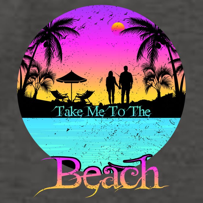 Take Me To The Beach With A Summer Couple Vector Backpack