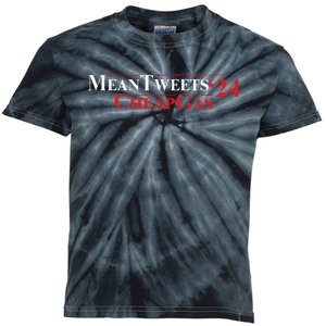 Trump Mean Tweets And Cheap Gas 2024 Kids Tie-Dye T-Shirt