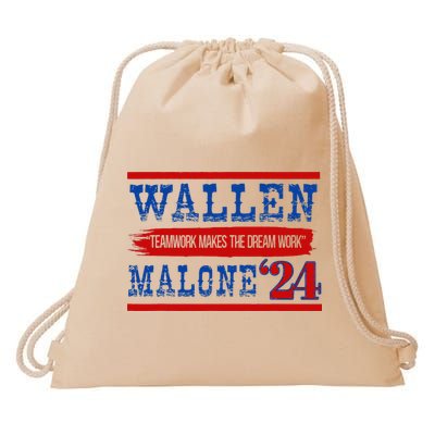Teamwork Makes The Dream Work Malone 24 Drawstring Bag