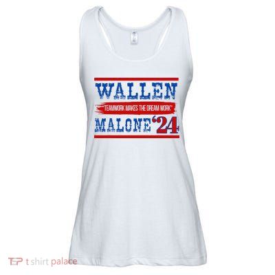 Teamwork Makes The Dream Work Malone 24 Ladies Essential Flowy Tank