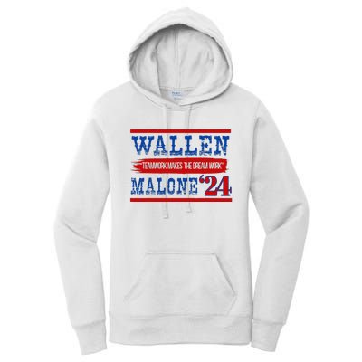 Teamwork Makes The Dream Work Malone 24 Women's Pullover Hoodie