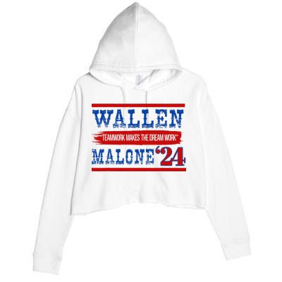 Teamwork Makes The Dream Work Malone 24 Crop Fleece Hoodie