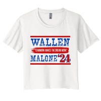 Teamwork Makes The Dream Work Malone 24 Women's Crop Top Tee