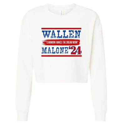 Teamwork Makes The Dream Work Malone 24 Cropped Pullover Crew