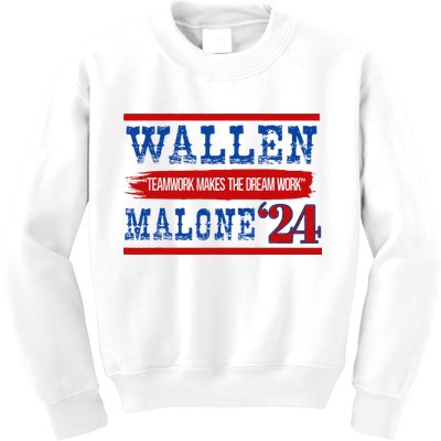 Teamwork Makes The Dream Work Malone 24 Kids Sweatshirt