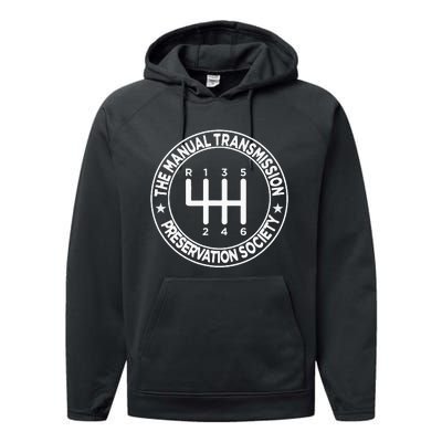 The Manual Transmission Preservation Society Performance Fleece Hoodie