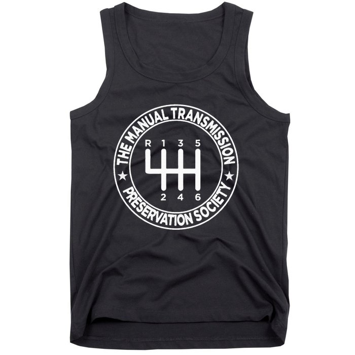 The Manual Transmission Preservation Society Tank Top