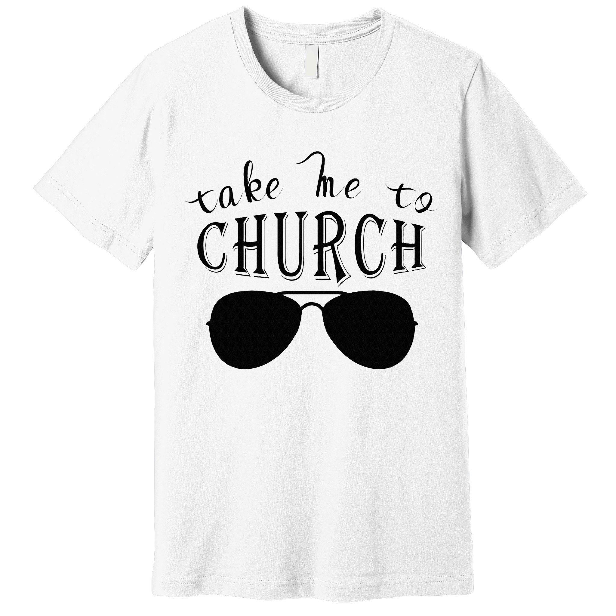 Take Me To The Church Christian Country Concert Premium T-Shirt