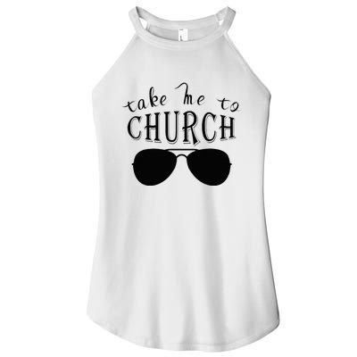 Take Me To The Church Christian Country Concert Women’s Perfect Tri Rocker Tank