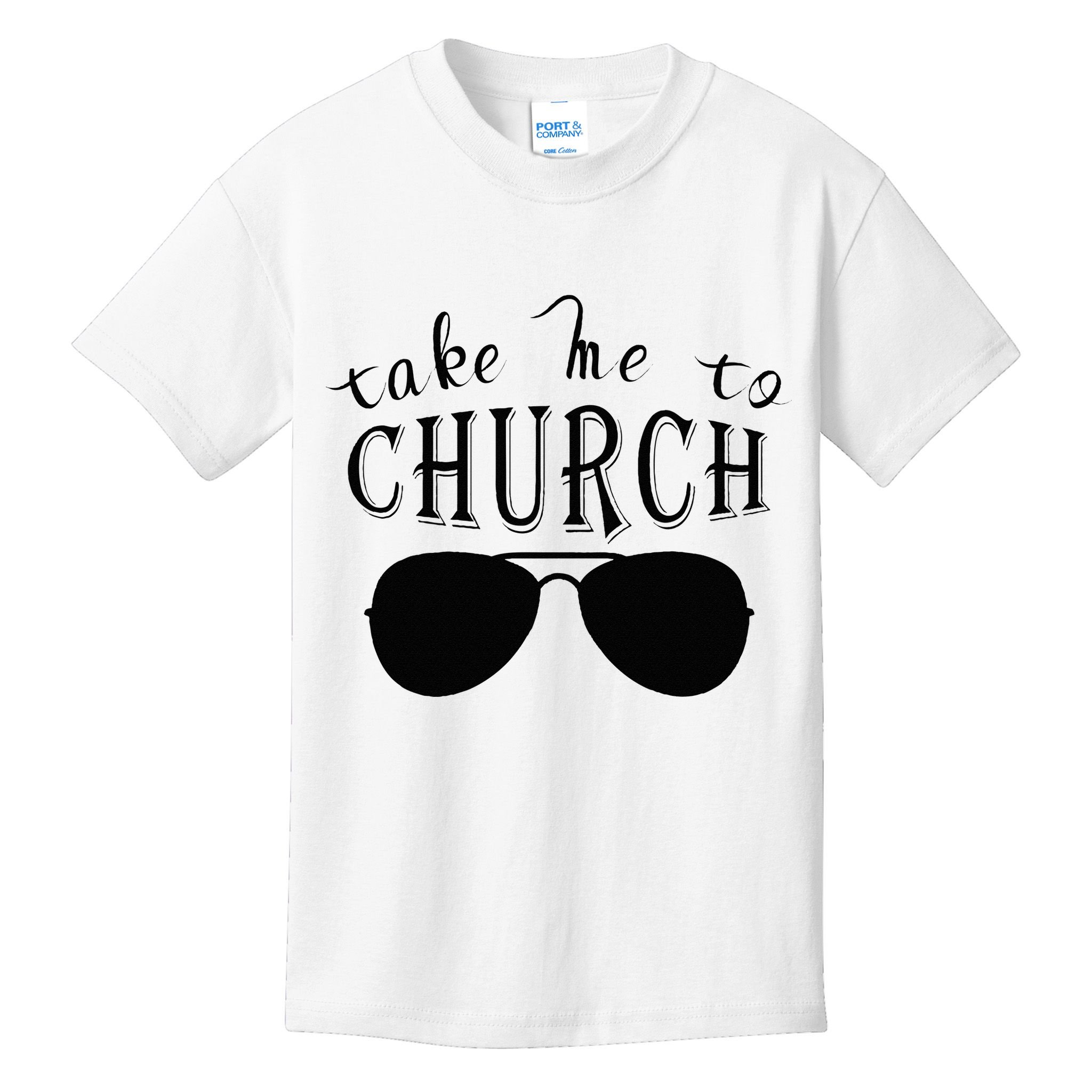 Take Me To The Church Christian Country Concert Kids T-Shirt