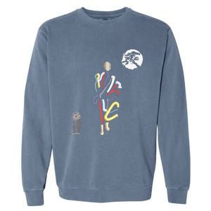 Thich Minh Tue Buddha Monks Moving Across The Vietnamese Garment-Dyed Sweatshirt