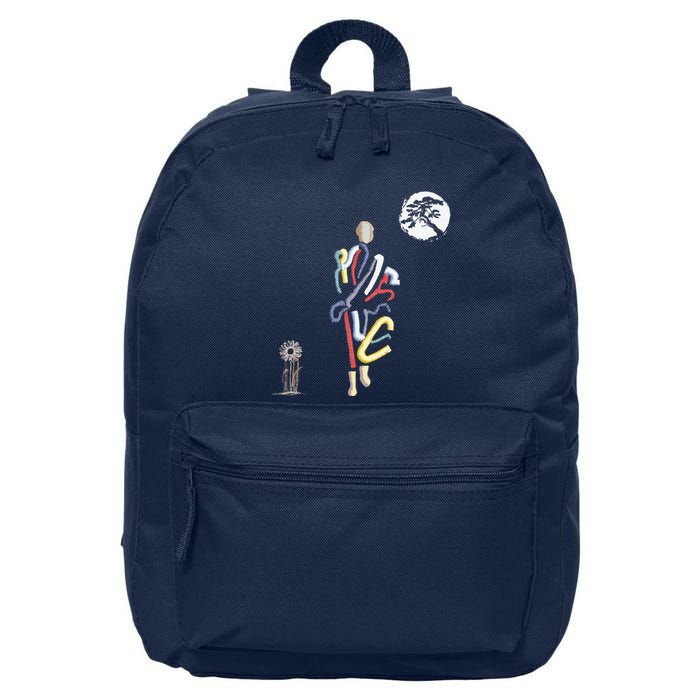 Thich Minh Tue Buddha Monks Moving Across The Vietnamese 16 in Basic Backpack