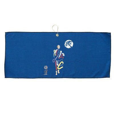 Thich Minh Tue Buddha Monks Moving Across The Vietnamese Large Microfiber Waffle Golf Towel