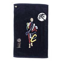 Thich Minh Tue Buddha Monks Moving Across The Vietnamese Platinum Collection Golf Towel