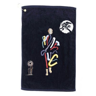 Thich Minh Tue Buddha Monks Moving Across The Vietnamese Platinum Collection Golf Towel