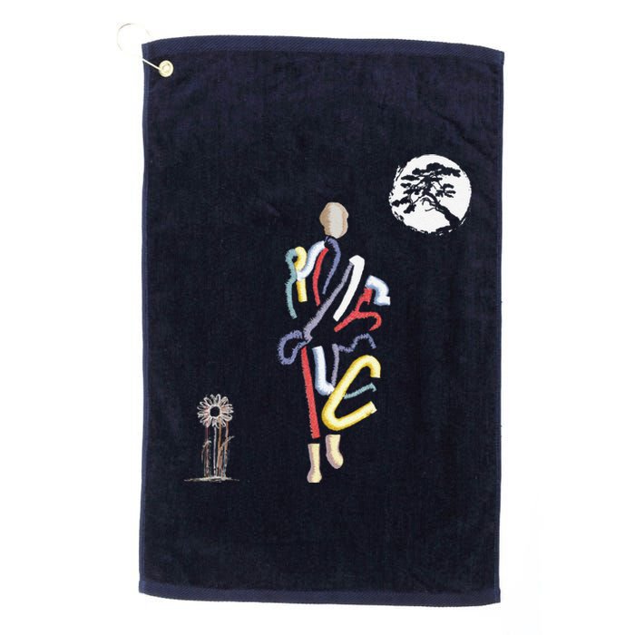 Thich Minh Tue Buddha Monks Moving Across The Vietnamese Platinum Collection Golf Towel