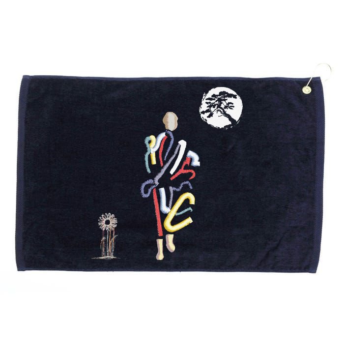 Thich Minh Tue Buddha Monks Moving Across The Vietnamese Grommeted Golf Towel