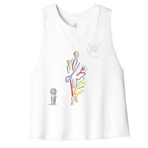 Thich Minh Tue Buddha Monks Moving Across The Vietnamese Women's Racerback Cropped Tank