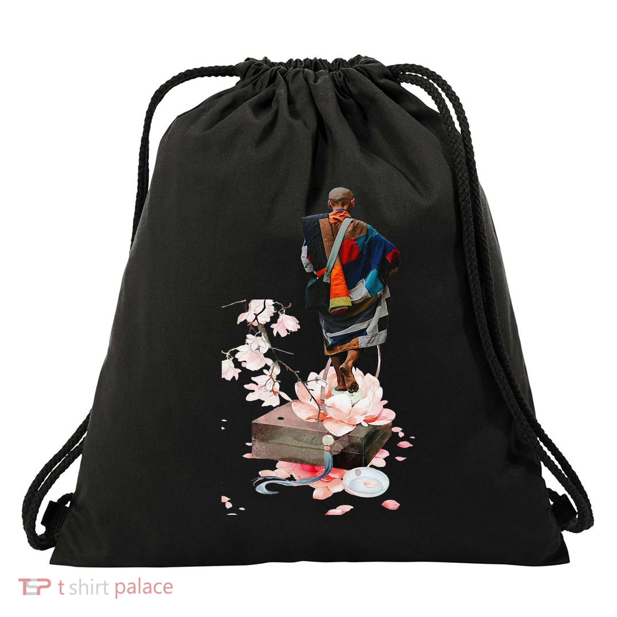 Thich Minh Tue Buddha Vietnam Buddha Vietnamese Drawstring Bag