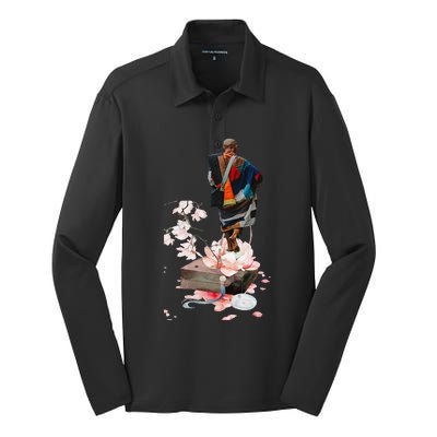 Thich Minh Tue Buddha Vietnam Buddha Vietnamese Silk Touch Performance Long Sleeve Polo