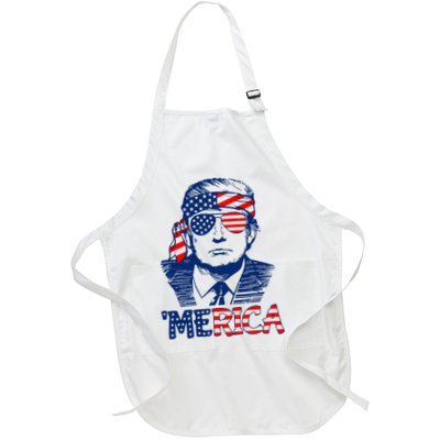 Trump Merica Trump Funny 4th Of July Apron