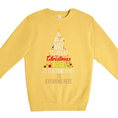 Teaching Math Teacher Xmas Family Merry Christmas Tank Top Premium Crewneck Sweatshirt