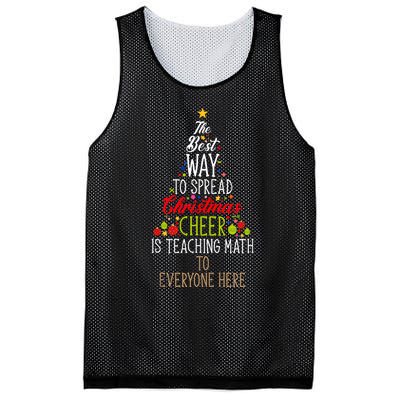 Teaching Math Teacher Xmas Family Merry Christmas Tank Top Mesh Reversible Basketball Jersey Tank