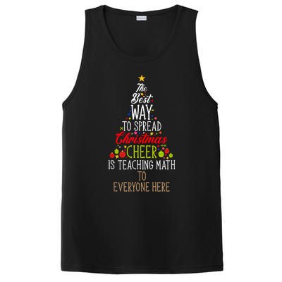 Teaching Math Teacher Xmas Family Merry Christmas Tank Top PosiCharge Competitor Tank